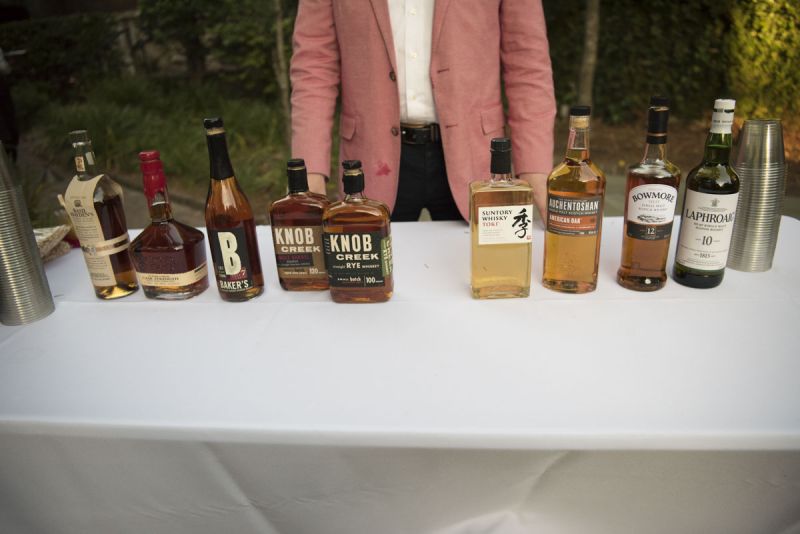A wide selection of fine bourbon was flowing all evening long.