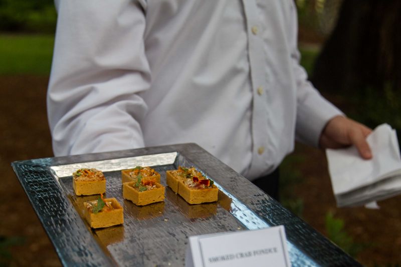 Passed hors d&#039;oeuvres created by Chef Digby Stridiron