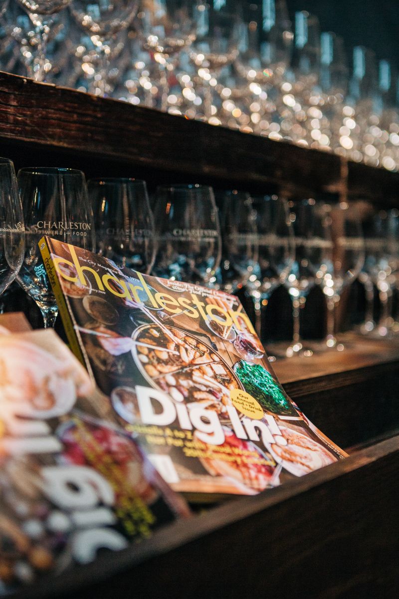 Our February issue paired nicely with wine from the evening