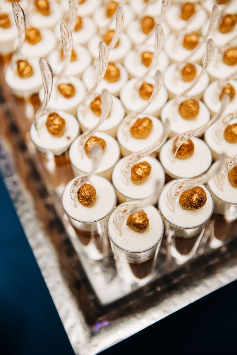 Executive chef of The Sanctuary Hotel, Jordan Snider, prepared these gold-leafed beauties