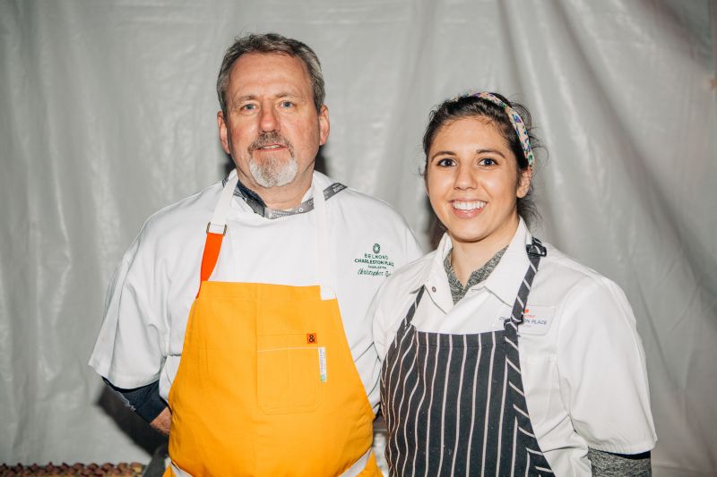 Belmond Charleston Place executive pastry chef Chris Ryan with Paige Sylvestre