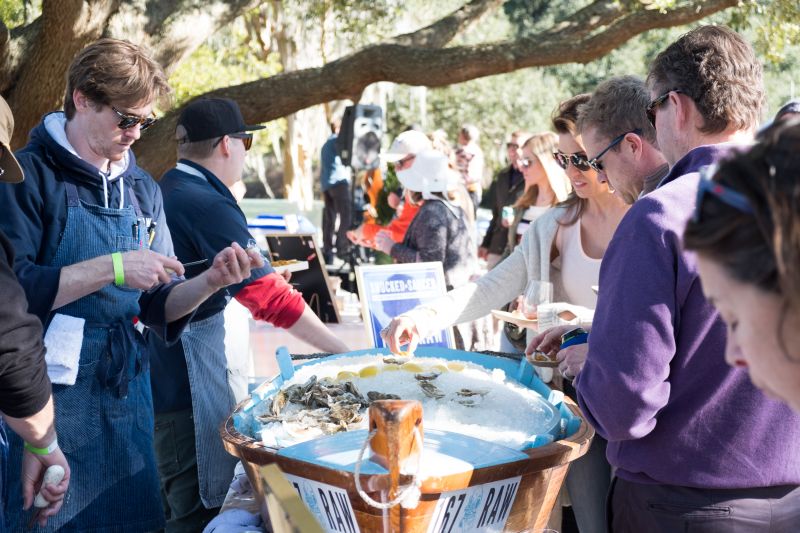 167 Raw&#039;s ice-filled boat made a fitting serving tray.