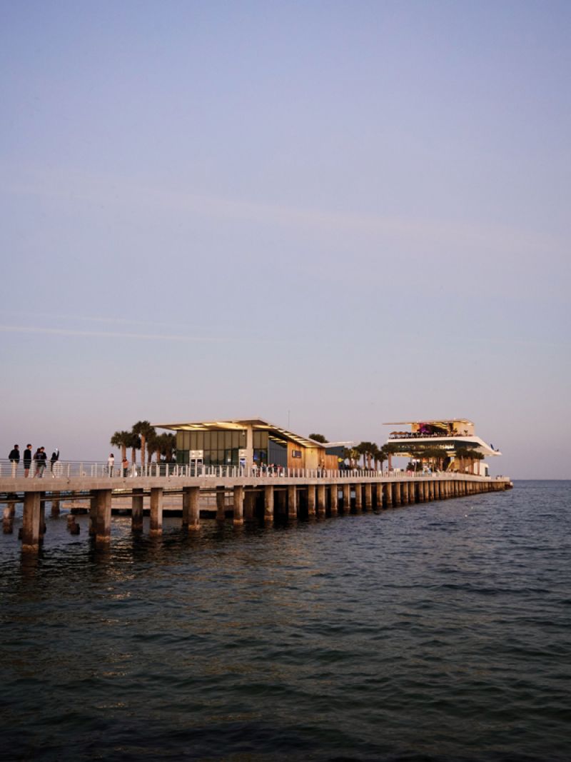 Palms on the Pier: Spanning 26 acres with grassy parkland, restaurants, and tall palm trees, the revamped St. Pete Pier connects directly to downtown.