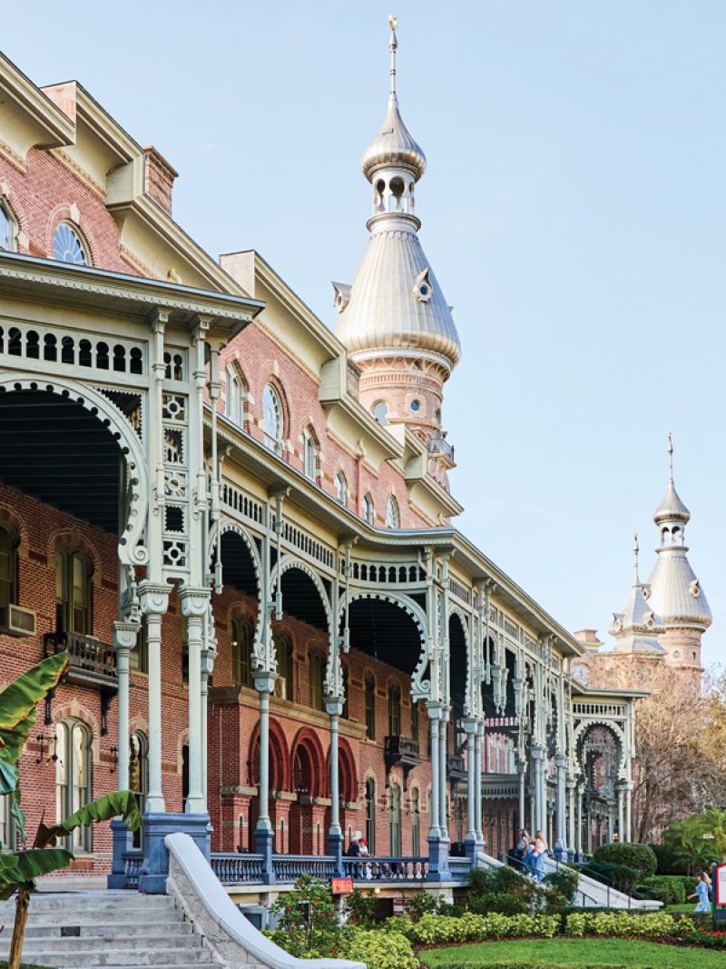 Growing History: A Tampa landmark that was formerly an opulent hotel, the Henry B. Plant Museum is now part of the University of Tampa and includes a lush botanical park overlooking the Hillsborough River and downtown Tampa.