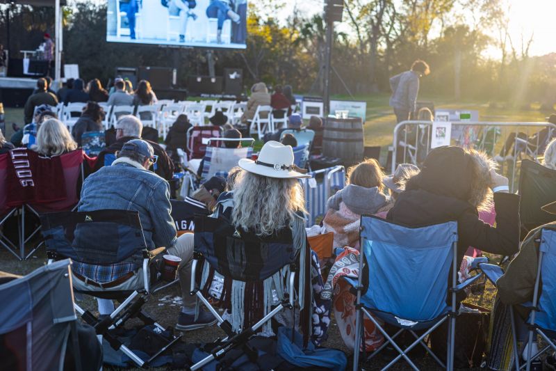 Supporters decked in ’70s-inspired attire flocked to the lawn of Firefly Distillery for the sixth-annual Lip Sync For Lungs competition.