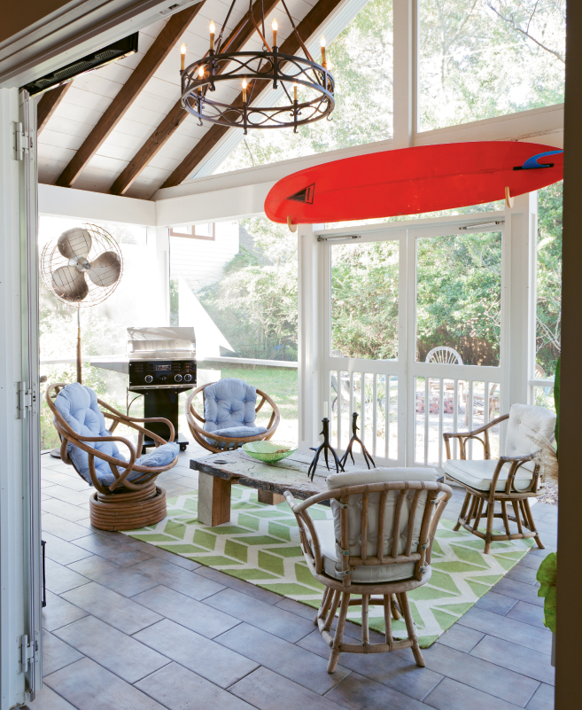 added open shelving and beadboard