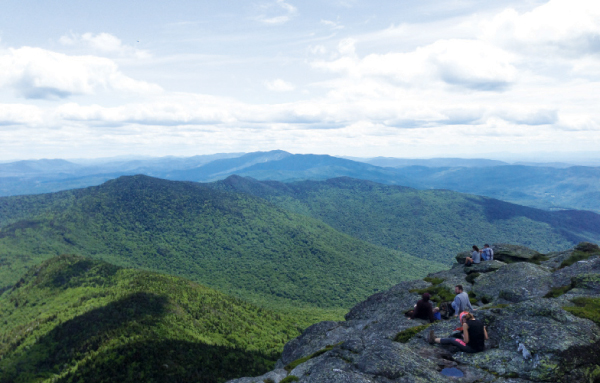Clow loves mountains; she snapped this photo while hiking in Camel’s Hump State Park in Vermont.